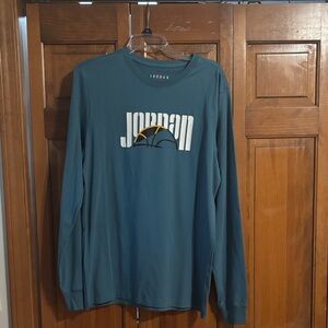 Jordan Men's Blue Long Sleeve Tee